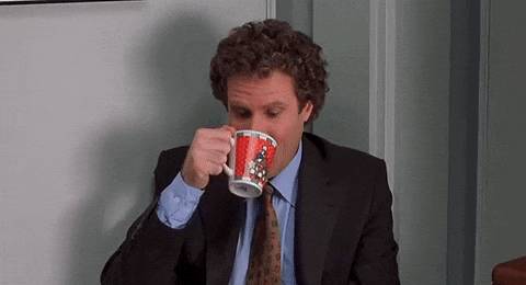 Elf, gif, drink, latte, starbucks, 