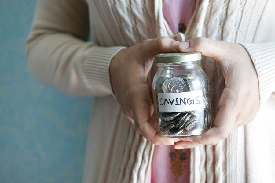 quarters, coins, inheritance, savings, coin jar