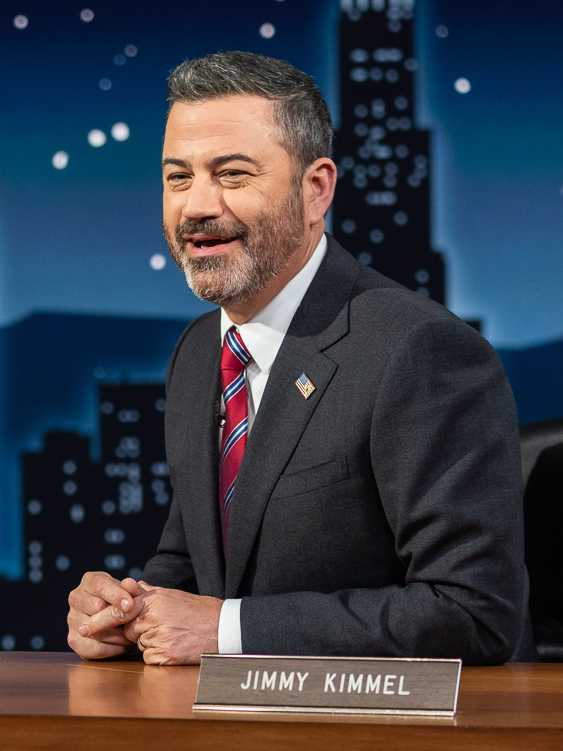 Kimmel, talk show, mourning, grief, best friends, childhood, monologue, mental health, band leader