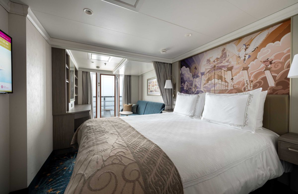 disney destiny, disney cruise, stateroom with verandah, cruise ship, room on cruise