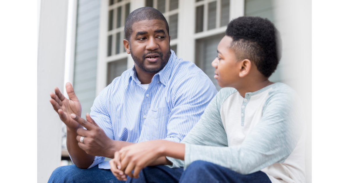 father, son, talk, teachable moment, parenting 