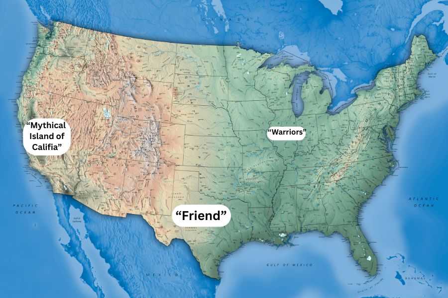 word tips, etymology, state names, places names, capital names, us history, american history, language, words, mental floss