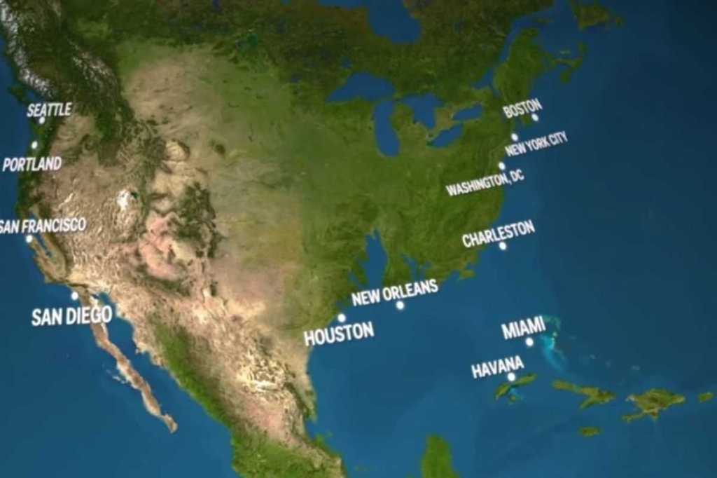 What the world looks like if all the land ice melts