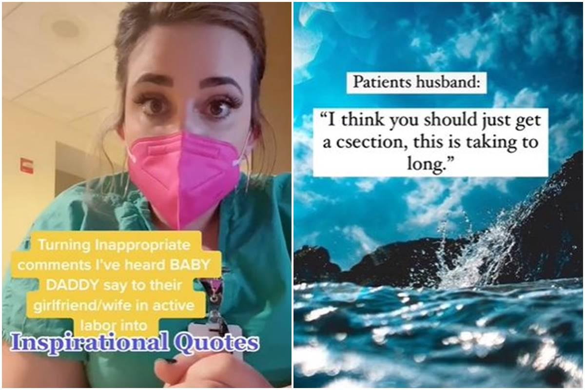 Nurse turns the bafflingly tone-deaf things dads say in the delivery room into ‘art'