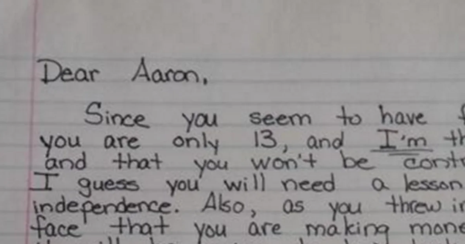 Mom writes tough letter to rebellious, ‘independent’ 13-year-old son and gets unexpected response