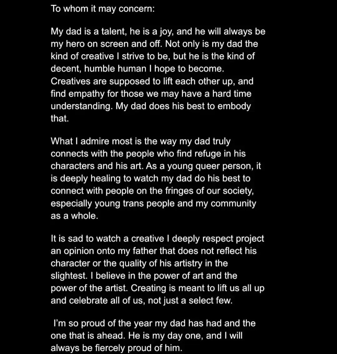 Ace, trans, queer person, heartfelt defense, Reddit post, father, creatives, opinions