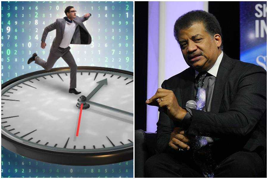 time, neil degrasse tyson, time flies, perception of time. clock, science,