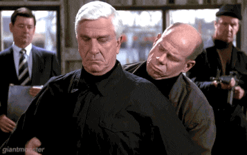 leslie nielsen, comedy, naked gun, humor, fart jokes, death, funeral, funny