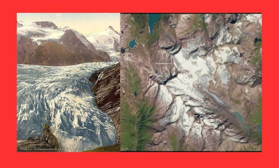 Pasterze, Pasterze Glacier, climate change, satellite, weather, global warming