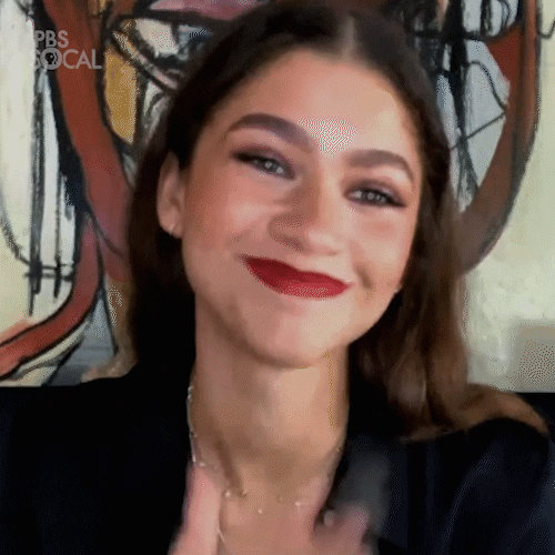 zendaya, zendaya gif, zendaya body language, soft eyes, empathy