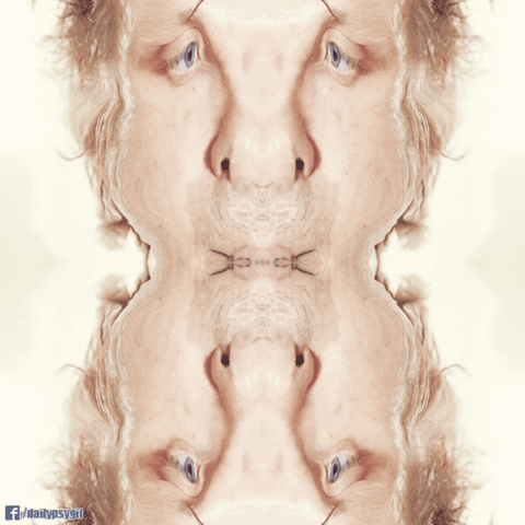optical illusion, face distortion, minds, brain, flash face distortion effect