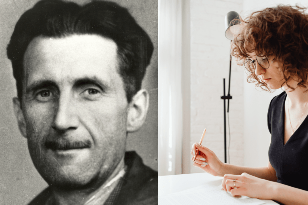 george orwell, author george orwell, writer, writing, writing tips