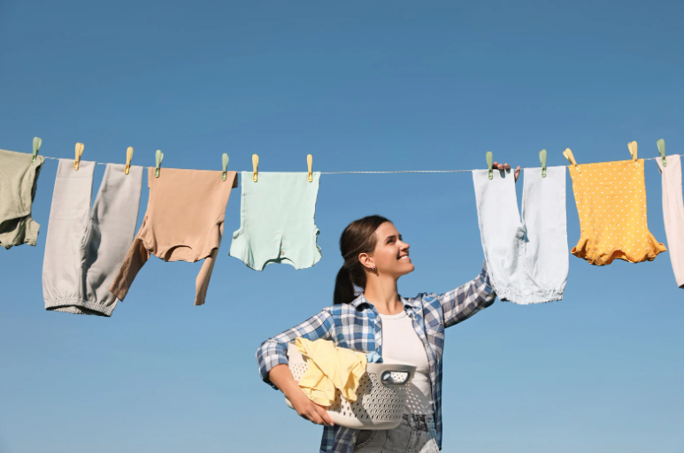 hang dry, hang dry clothes, hang clothes to dry, drying clothes, dry clothes