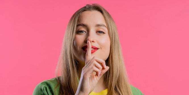 shhh, quiet, finger on lips, lipstick, mouth shut, 