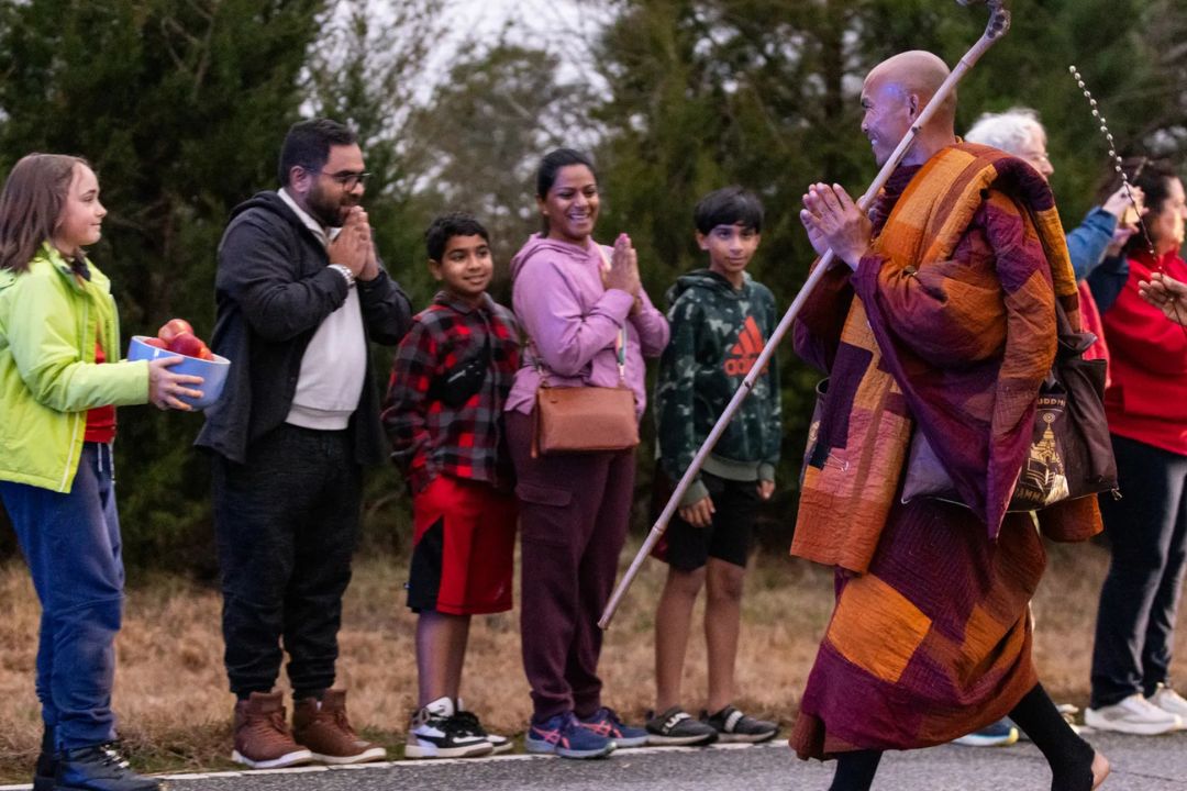 Monks, walk, peace, Buddhism, Buddhists