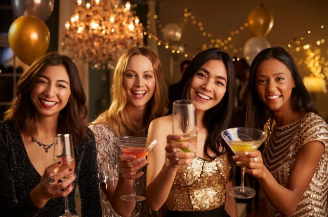 party, women with drinks, girls and drinks party time, party people