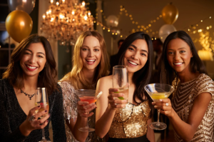 party, women with drinks, girls and drinks party time, party people