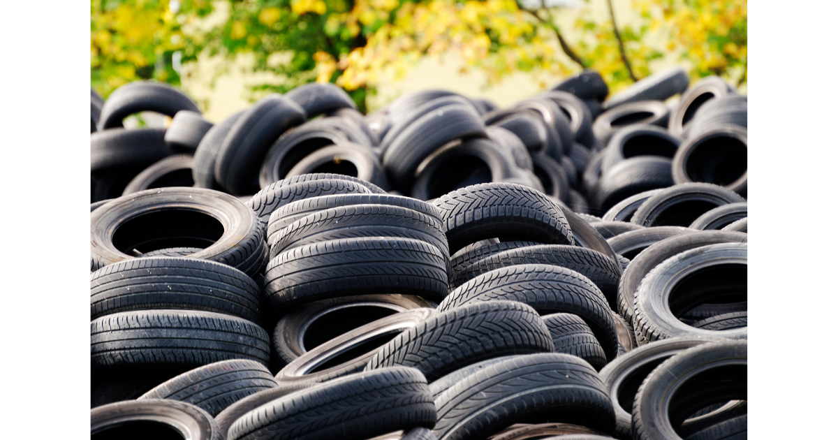 tires, illegal dumping, tires in field, used tires, waste
