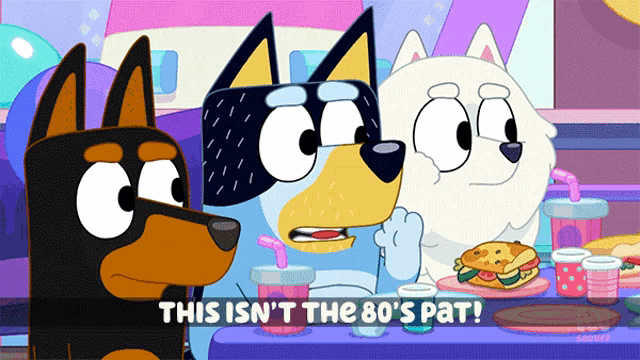 Bluey, kids, outside play, 80s, 90s, no screens