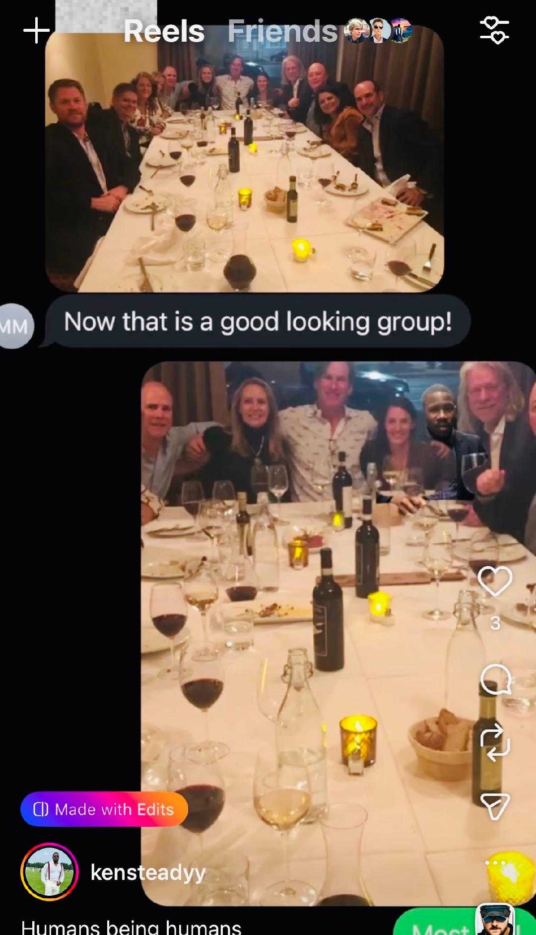 Group chat, dinner party, Kendrick Constant, Brent Milner, photoshop