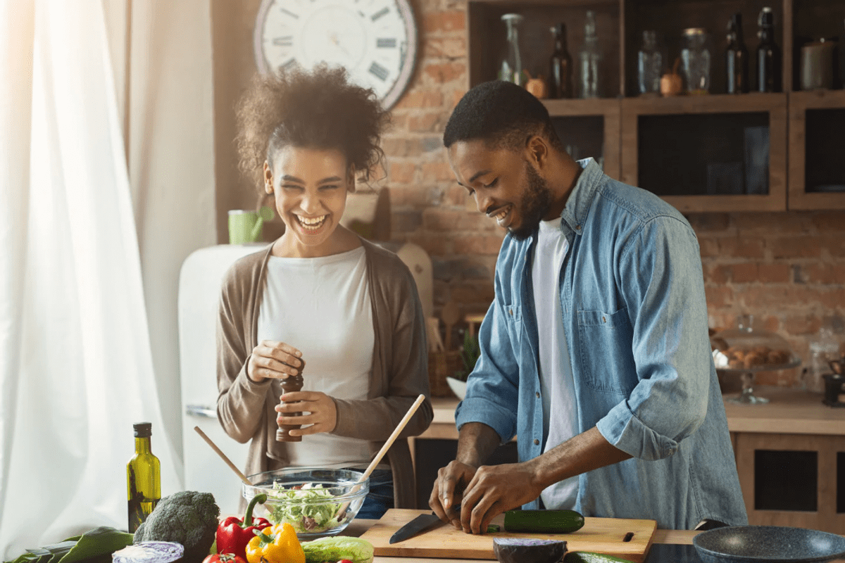 cooking at home, home cooked meals, cooking from scratch, eating out, saving money