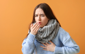 cough, sick, sick woman, illness, sneeze