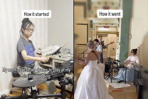 weddings, drums, weezer, weezer say it ain't so, drummers, drummer mom