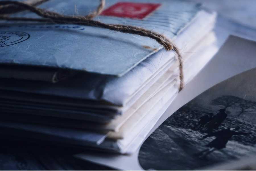 pile of letters, old letters, handwritten letters, secret letter, fatherhood 