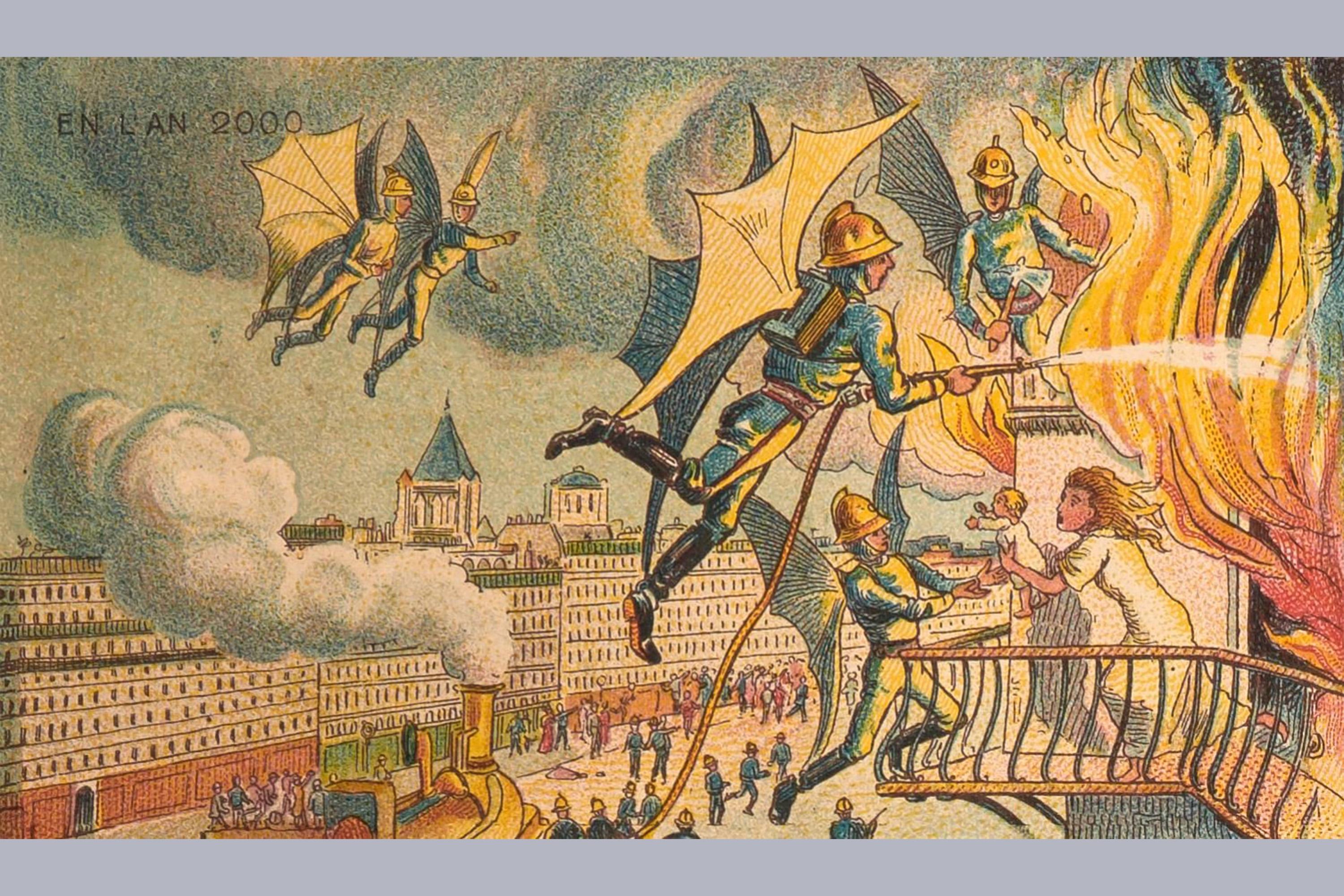 firefighters, future, artist, imagination