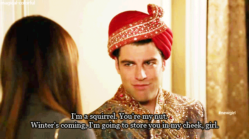 gif of man wearing turban speaking to woman