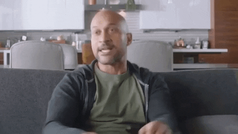 Gif of man with words, 