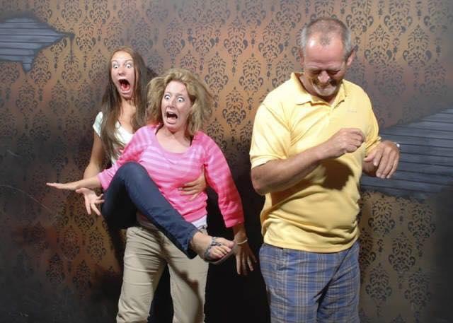 haunted house reactions