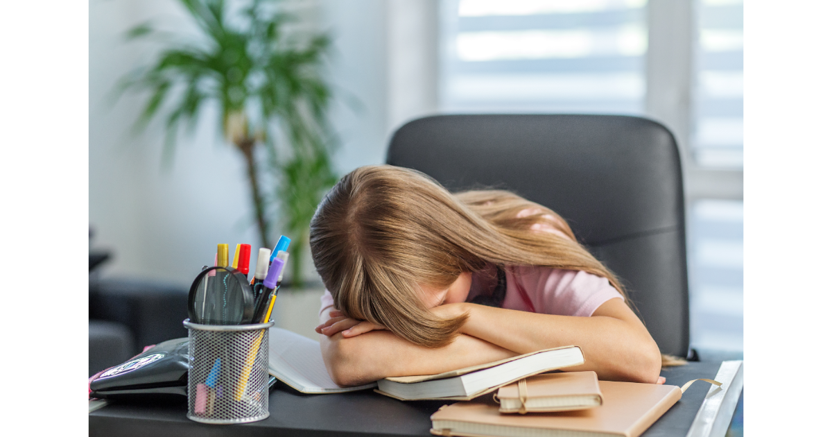 tired teen, kid, tween, school, sports, work, exhaustion, giving grace