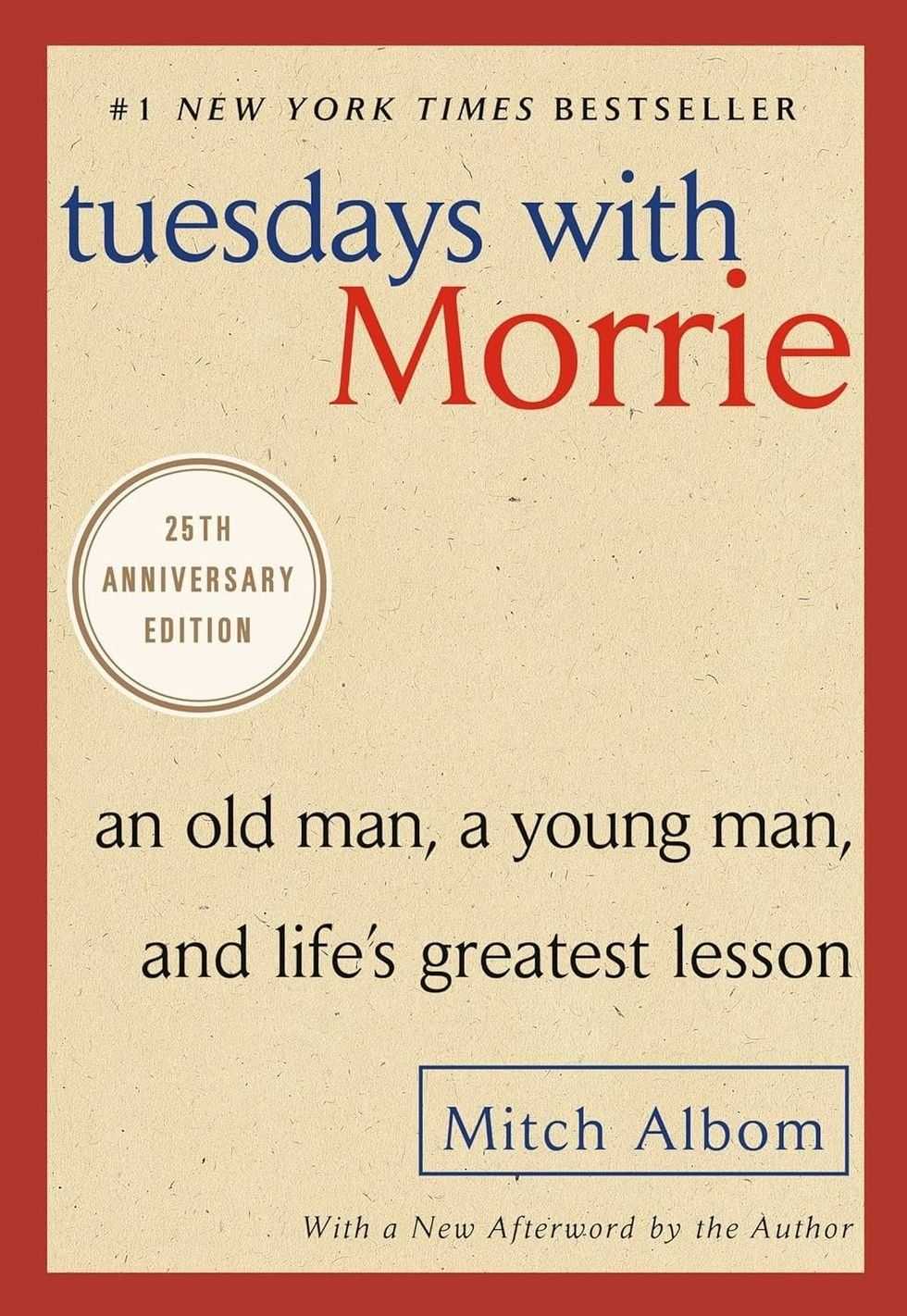 Tuesdays with Morrie, Mitch Albom, author, books, life-changing books
