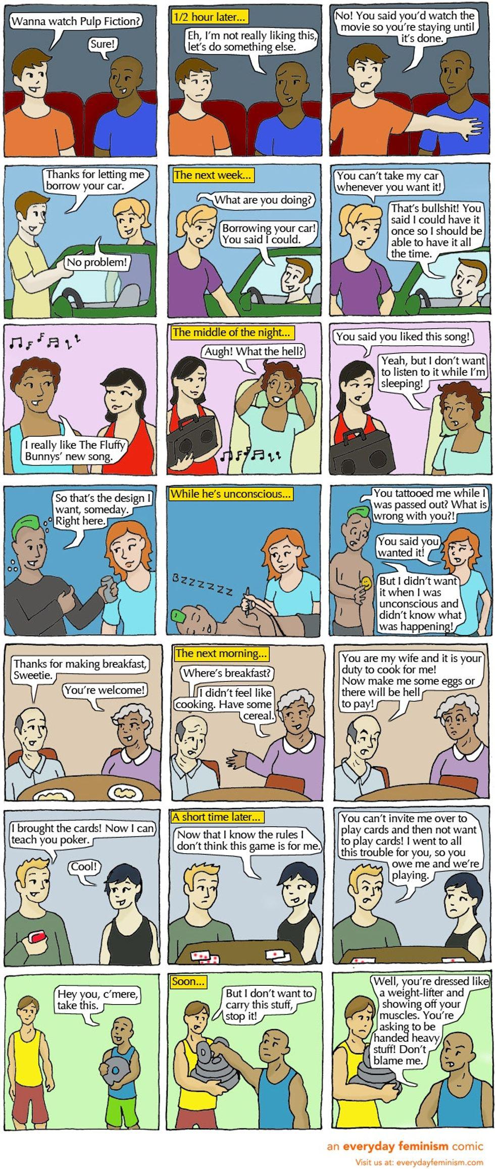 comics that illustrate consent
