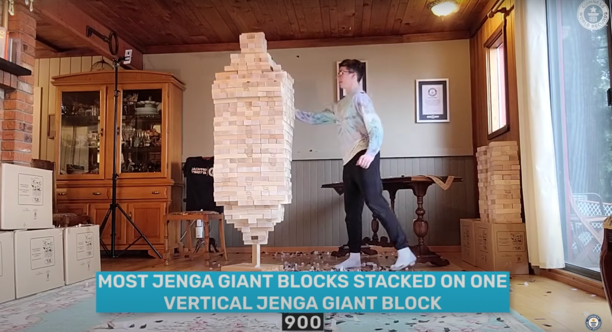 world record christmas, hallmark hallmark holiday movie, jenga world record
