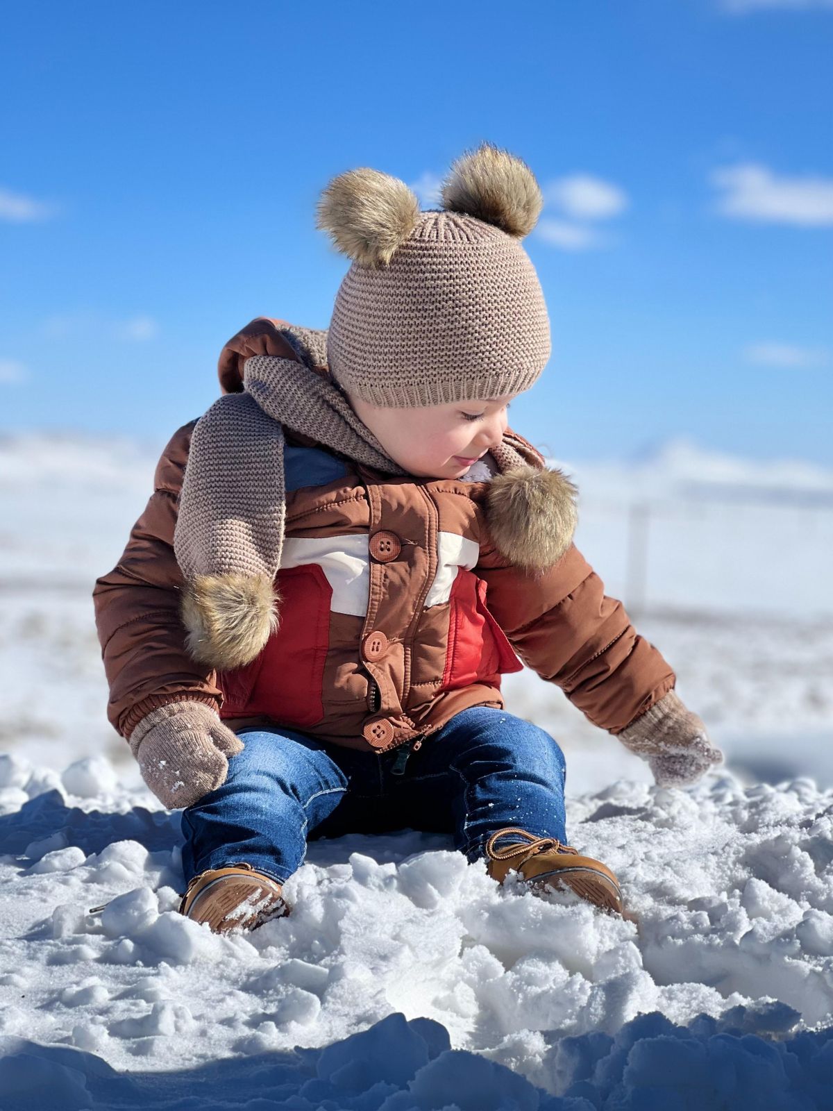 Baby in the snow