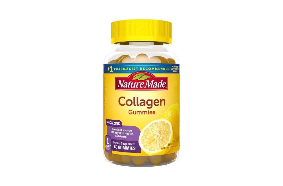 Nature Made Collagen Gummies bottle with lemon flavor image on the label.