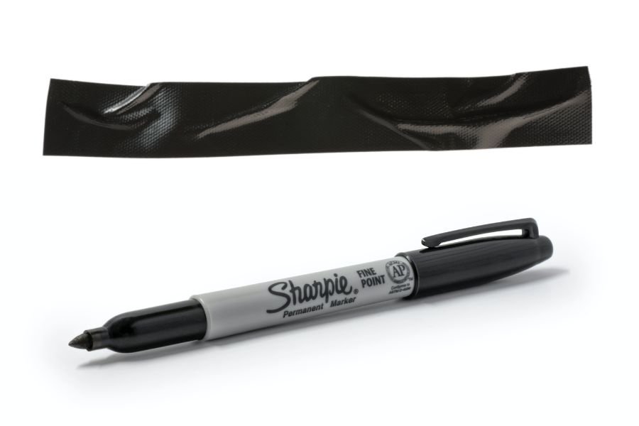 duct tape and a sharpie pen