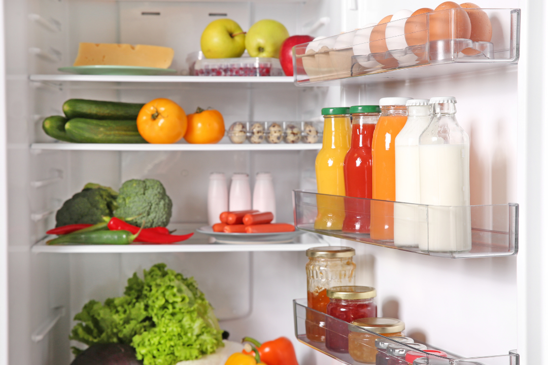 refrigerator, organizing, food, food waste, sustainability