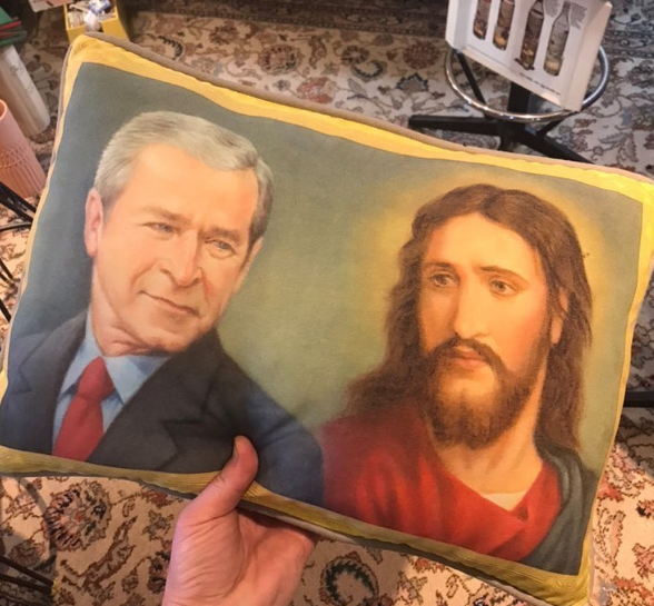 thrift store art, bad art, george w. bush