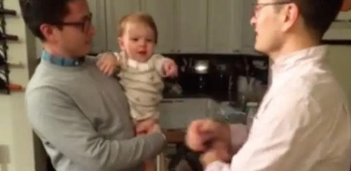 twin brothers and baby