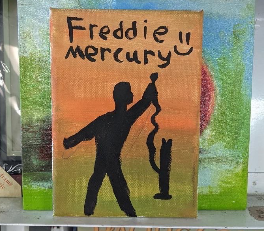 thrift store art, bad art, queen