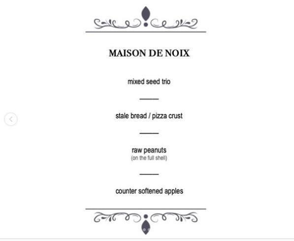 menus, nuts, comedy, nut house