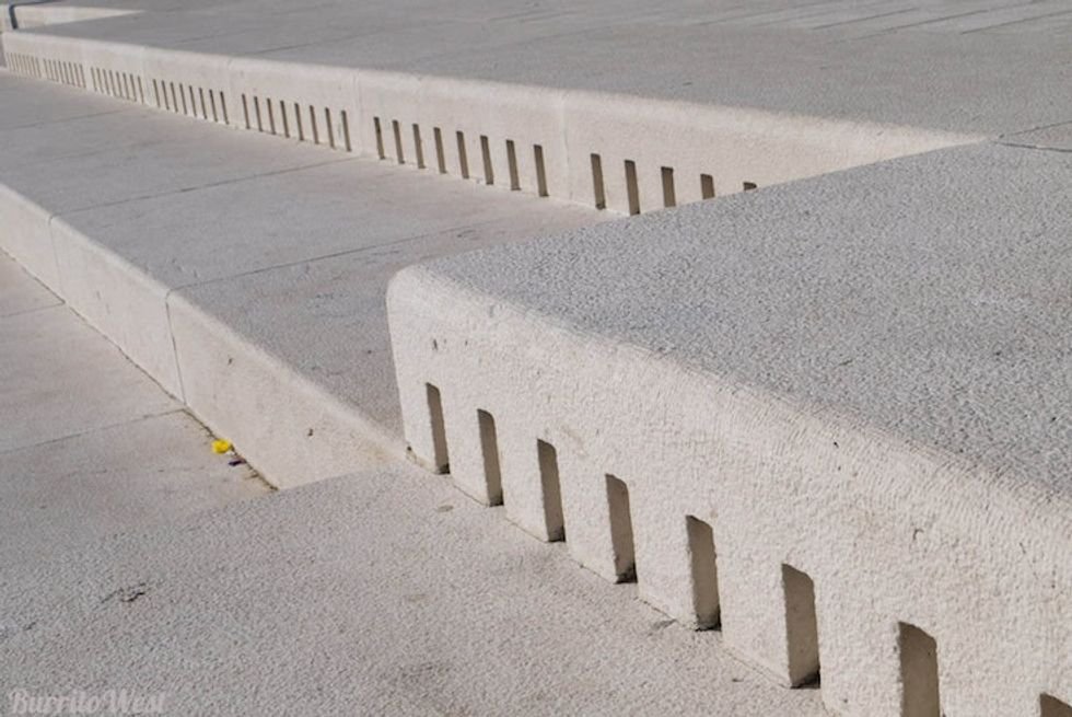 up close of the sea organ's steps