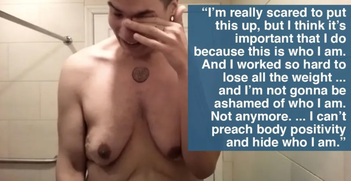 man crying beside comment