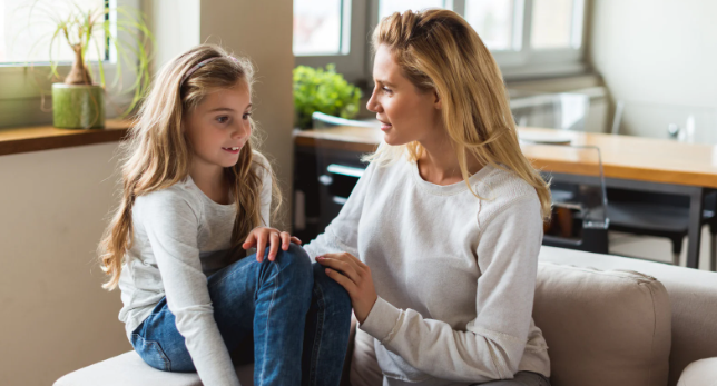 gentle parenting, mom and daughter, heart to heart, good parenting, happy family
