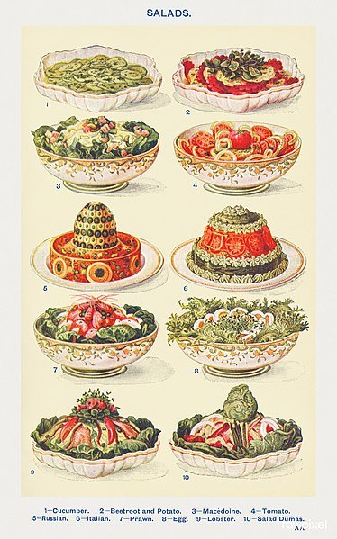 salad, 1923 salad, mrs. beeton