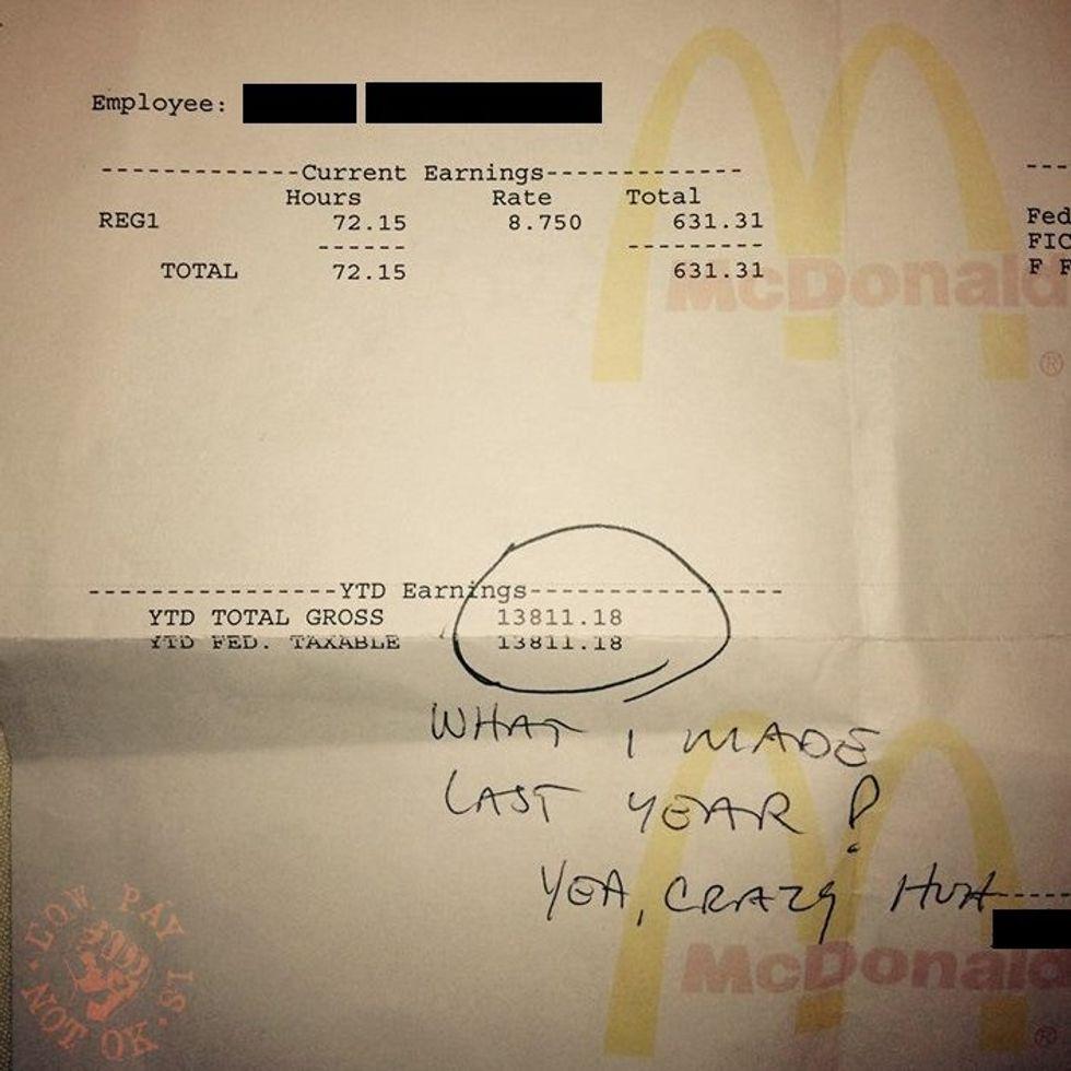 paychecks, McDonalds, corporate power, broken system