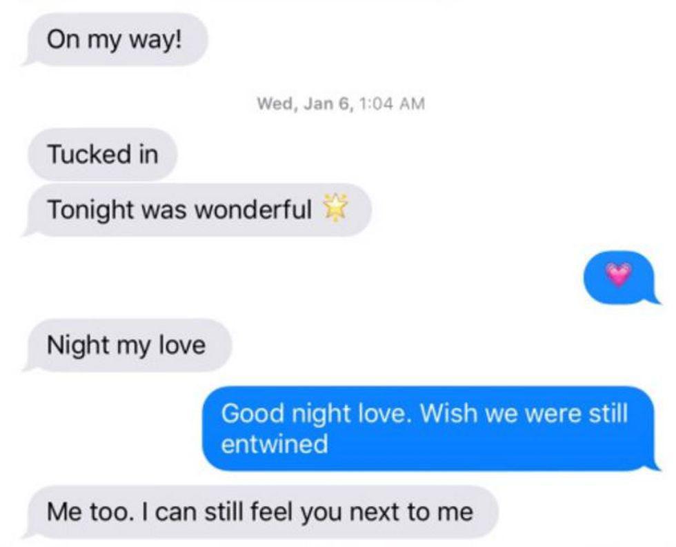 screenshot of a text conversation